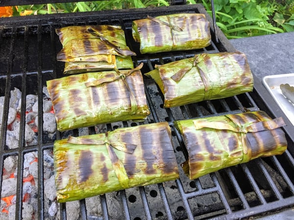 Grilled Banana Leaf Salmon — Grillocracy