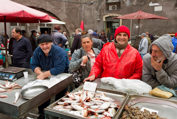 Italy Sicily Catania Fish Market