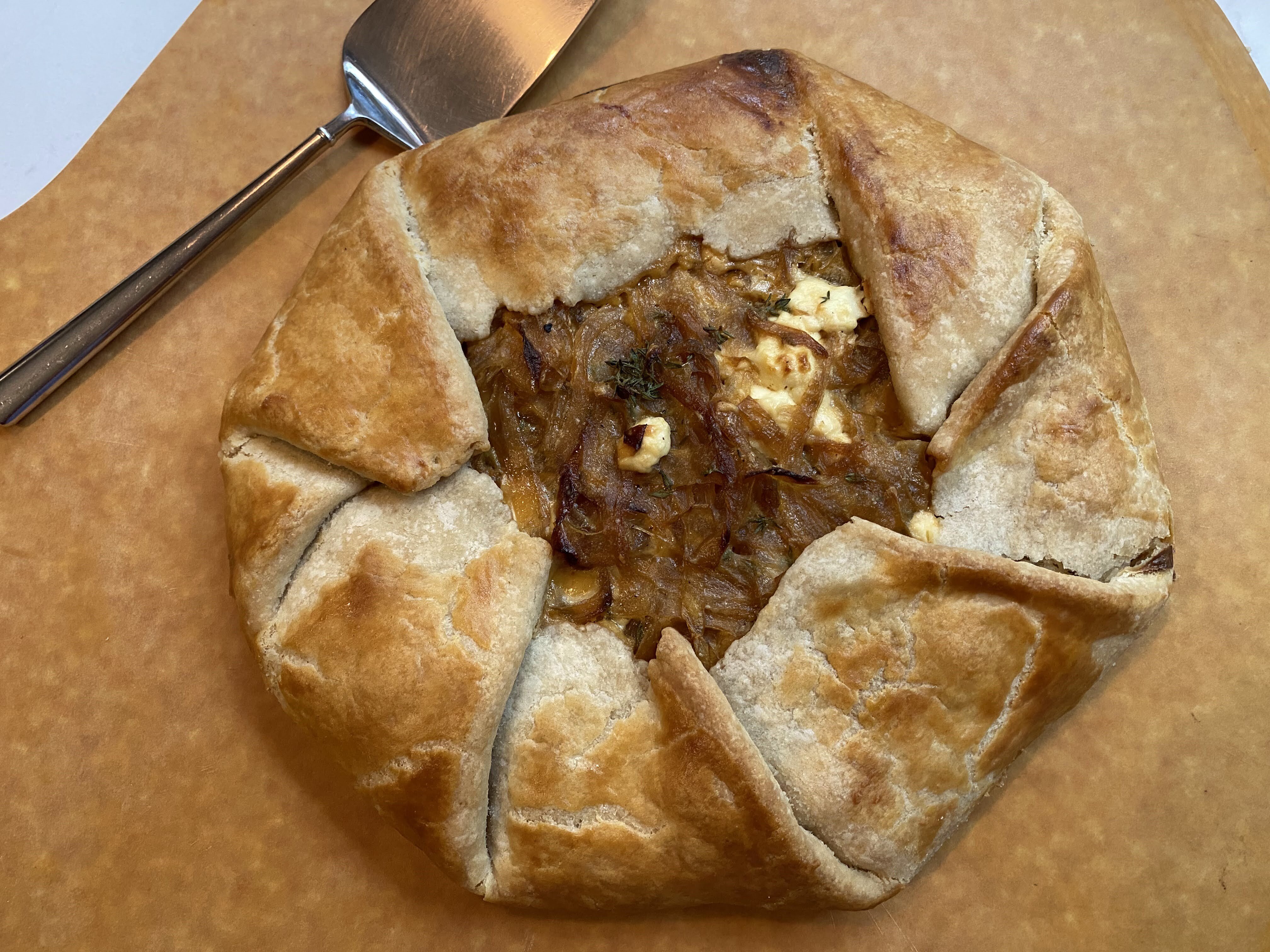 Caramelized Onion and Goat Cheese Crostata