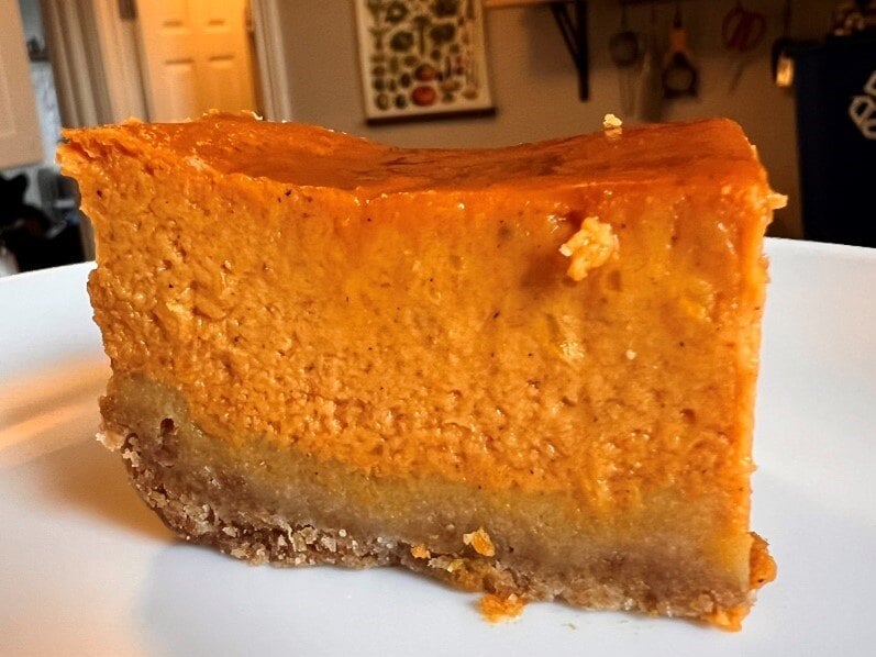 Ginger Cookie Crust Pumpkin Bars