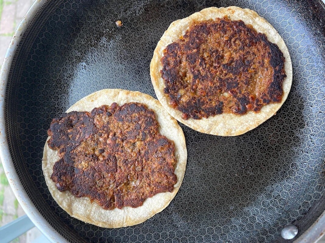 Lentil Smash Burger Tacos