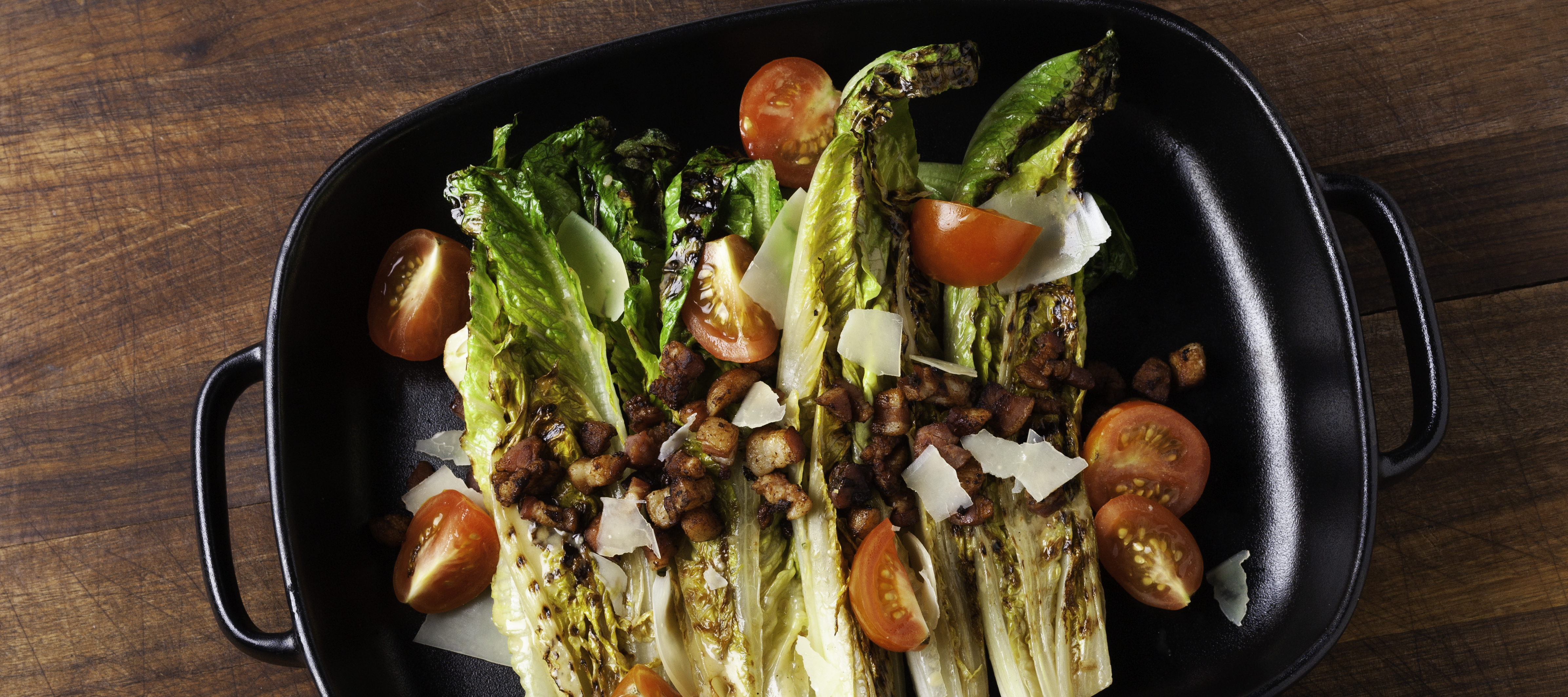 grilled romaine salad