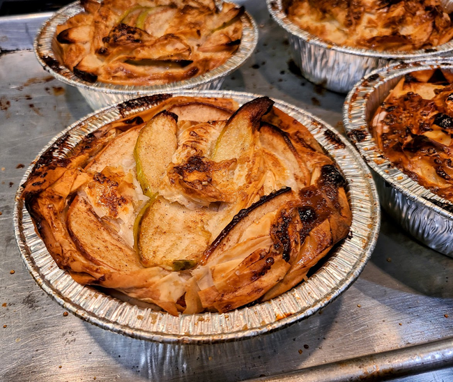 Crispy Apple Phyllo Custard