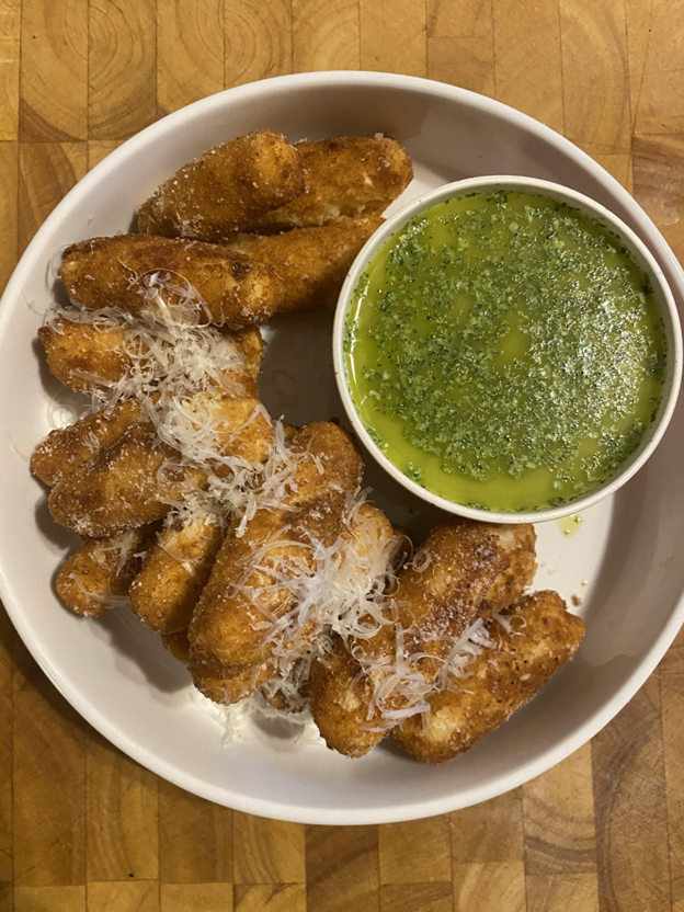 Cassava Croquettes with Aji Verde